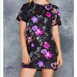 GARDEN OF THE DEAD PURPLE TEE DRESS - LIMITED